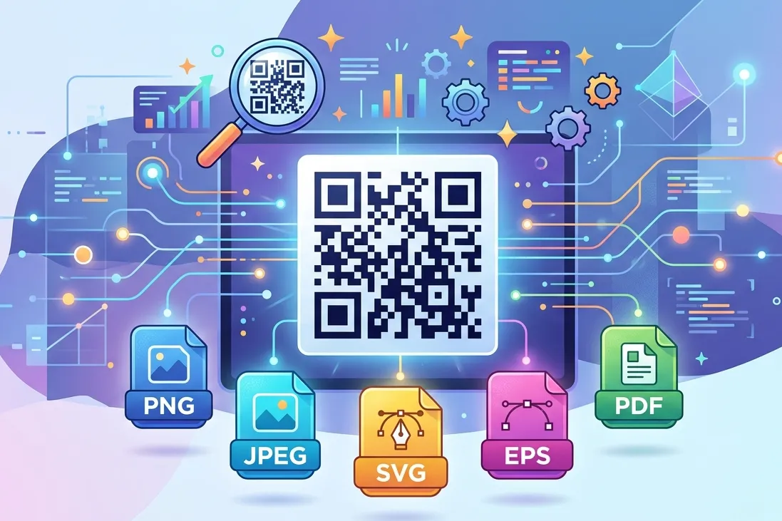PNG, JPEG, SVG, EPS  and PDF: Which is Best File Formats for High-Quality QR Codes?