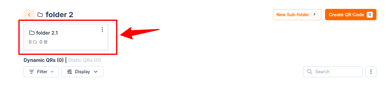 Sub-folder create